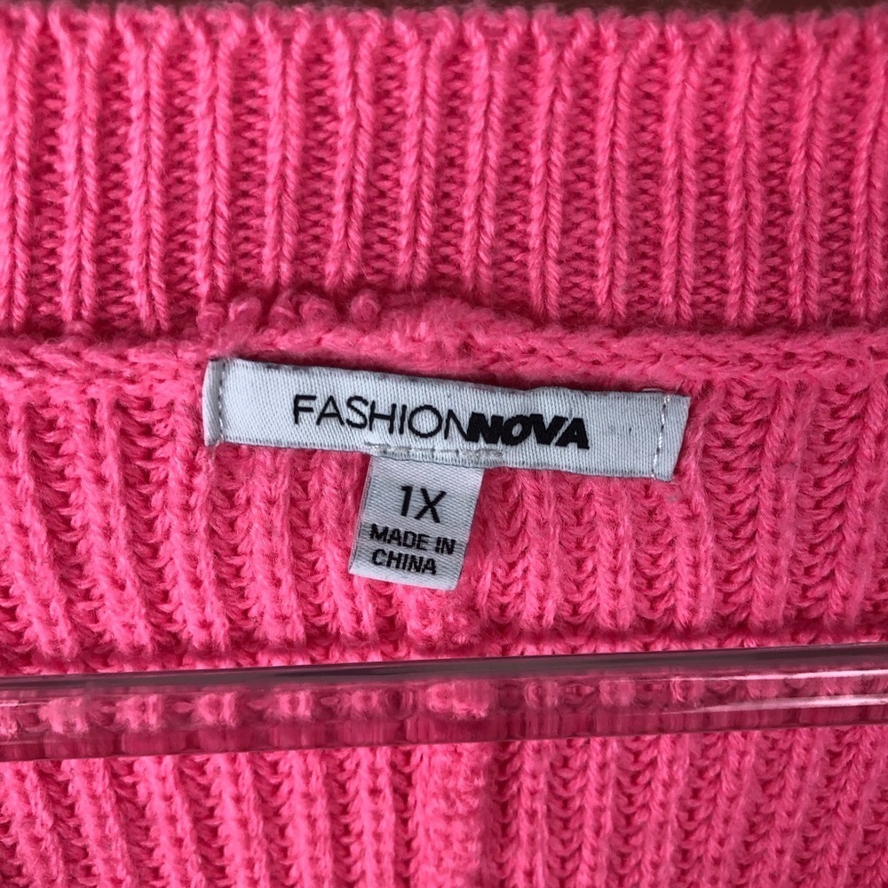 Fashion Nova- Baby Take Me Back sweater candy pink - Picture 4 of 12